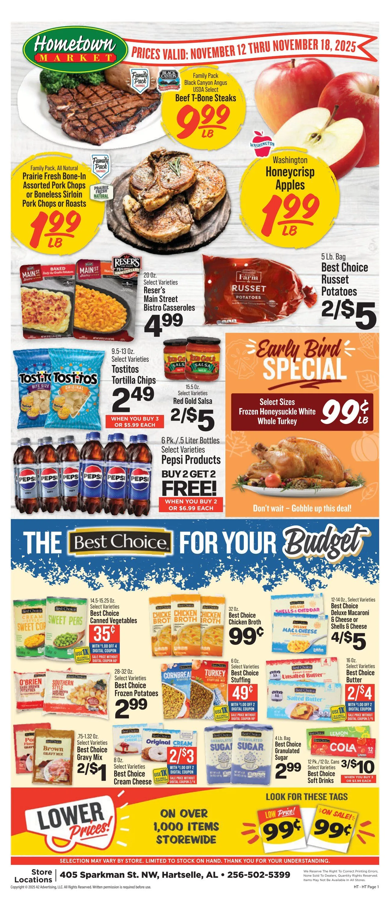 Weekly ad Hometown Sales from November 12 to November 18 2025 - Page 1