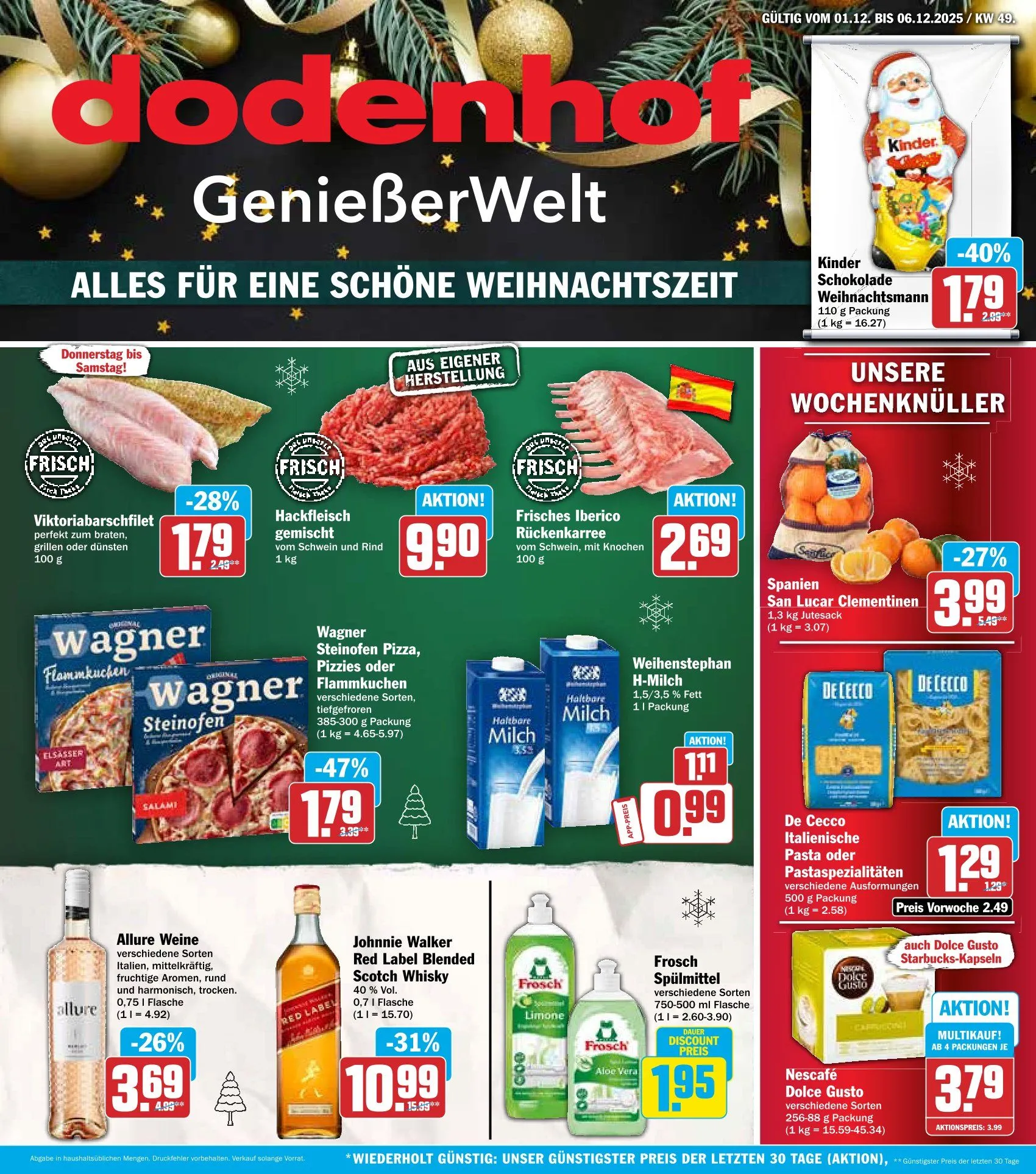 Dodenhof Angebote von 1. Dezember bis 6. Dezember 2025 - Prospekt seite 1