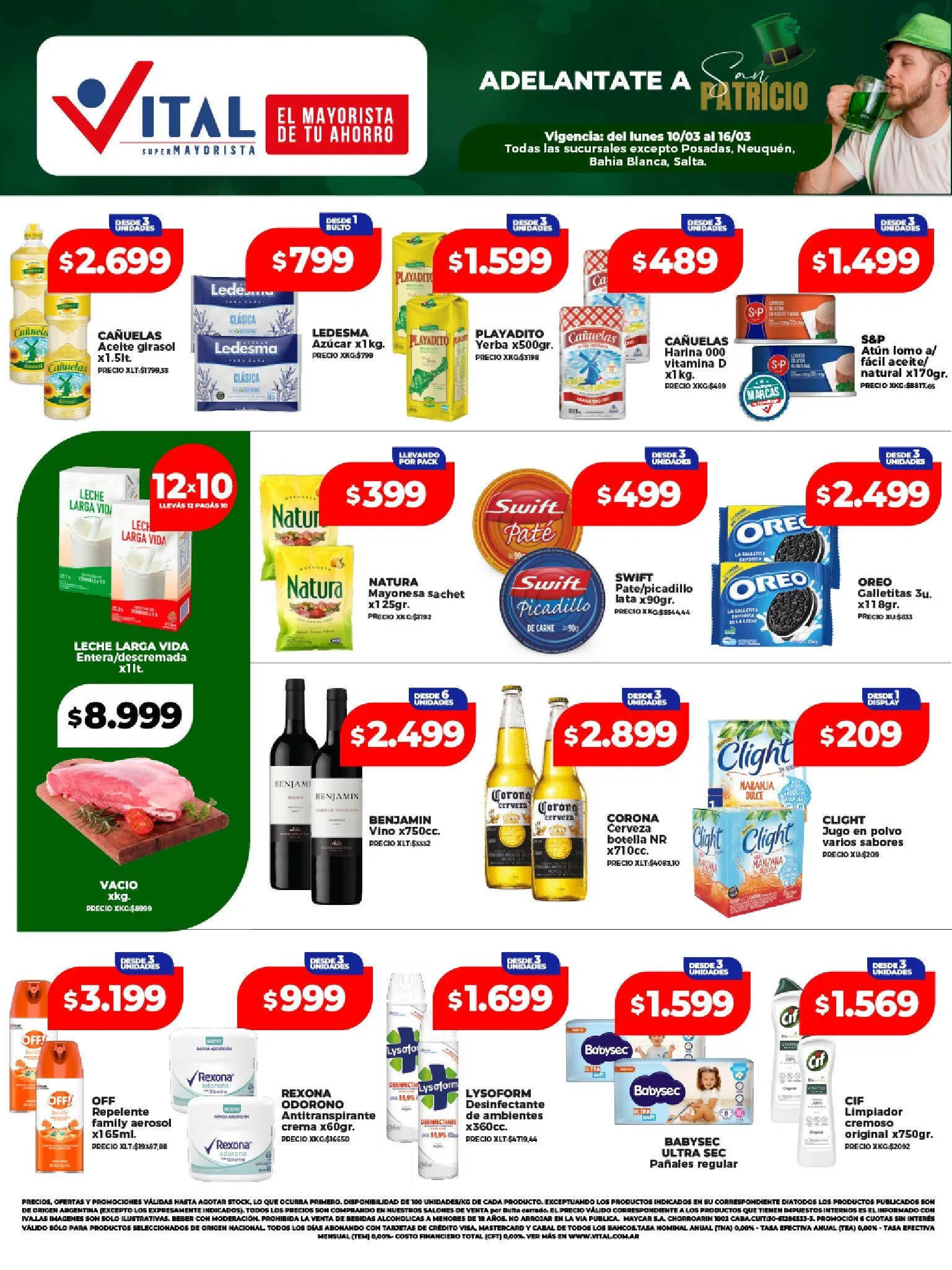 Ofertas de Vital Ofertas  10 de marzo al 16 de marzo 2025 - Página 1 del catálogo