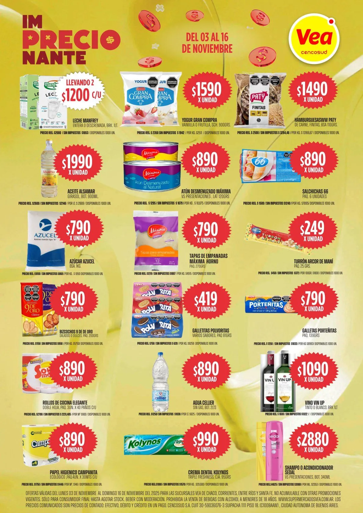 Ofertas de  Ofertas Vea - Últimos catálogos 3 de noviembre al 16 de noviembre 2025 - Página  del catálogo
