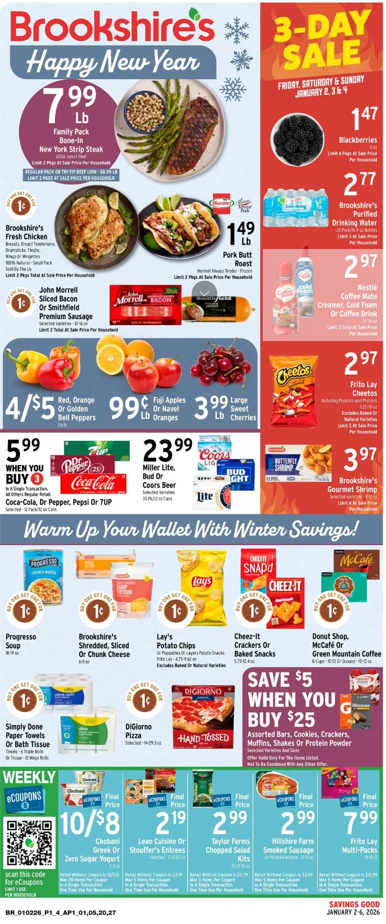 Weekly ad Brookshires Sales from January 2 to January 6 2026 - Page