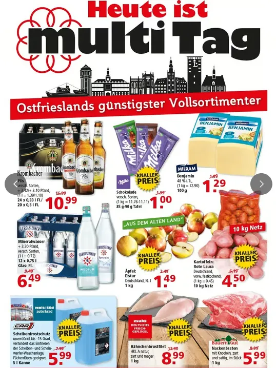  Multi Markt Prospekte von 20. Oktober bis 25. Oktober 2025 - Prospekt seite 1