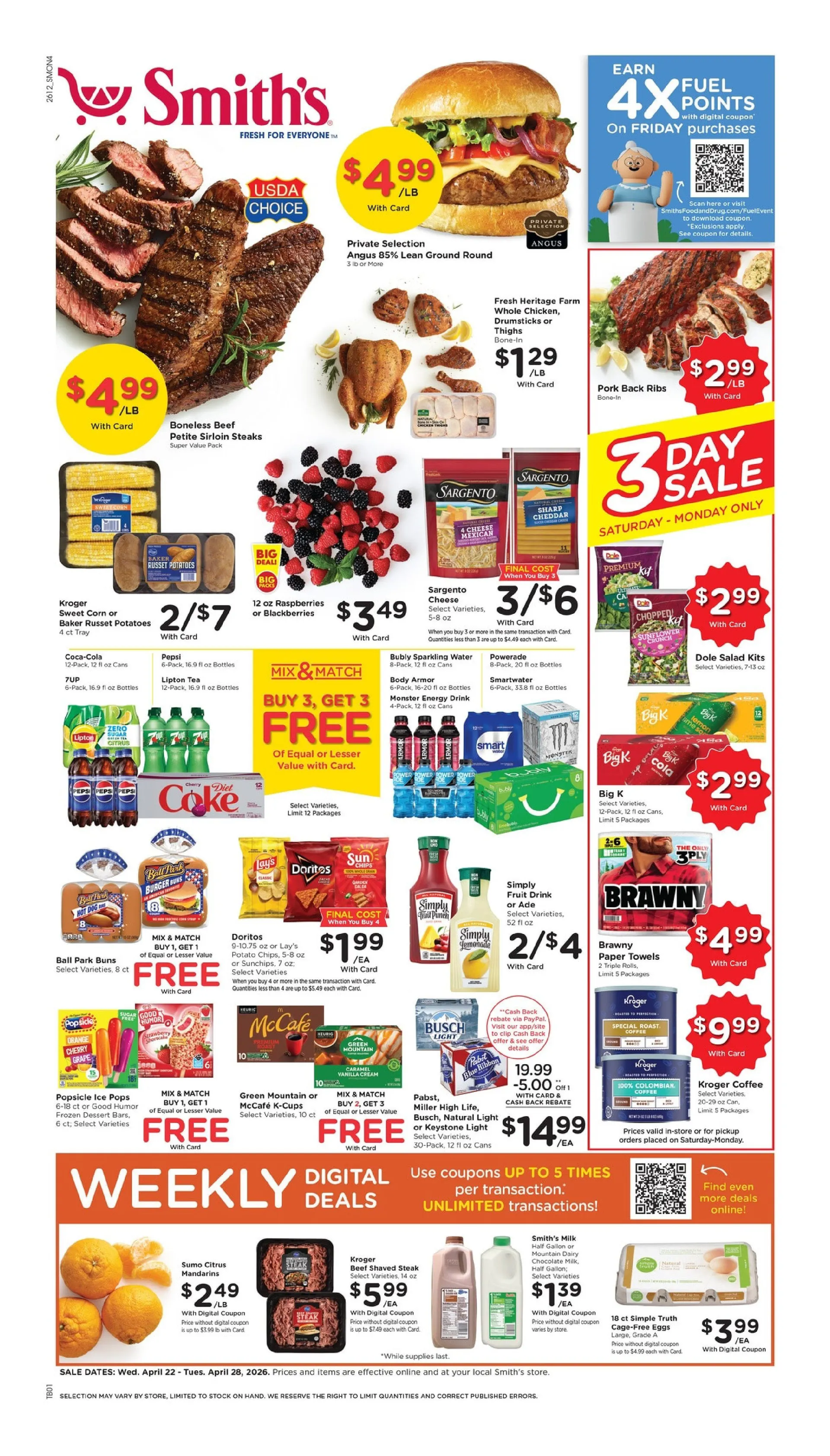 Weekly ad Smith's Sales from April 22 to April 28 2026 - Page 