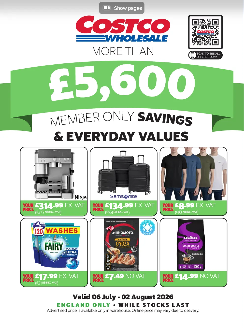 Costco Sales from 2 July to 2 August 2026 - Catalogue Page 1