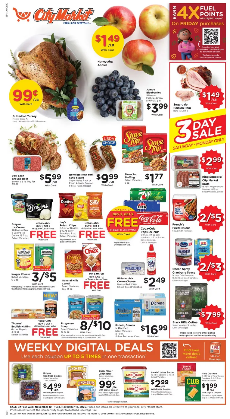Weekly ad City Market Sales from November 12 to November 18 2025 - Page 1