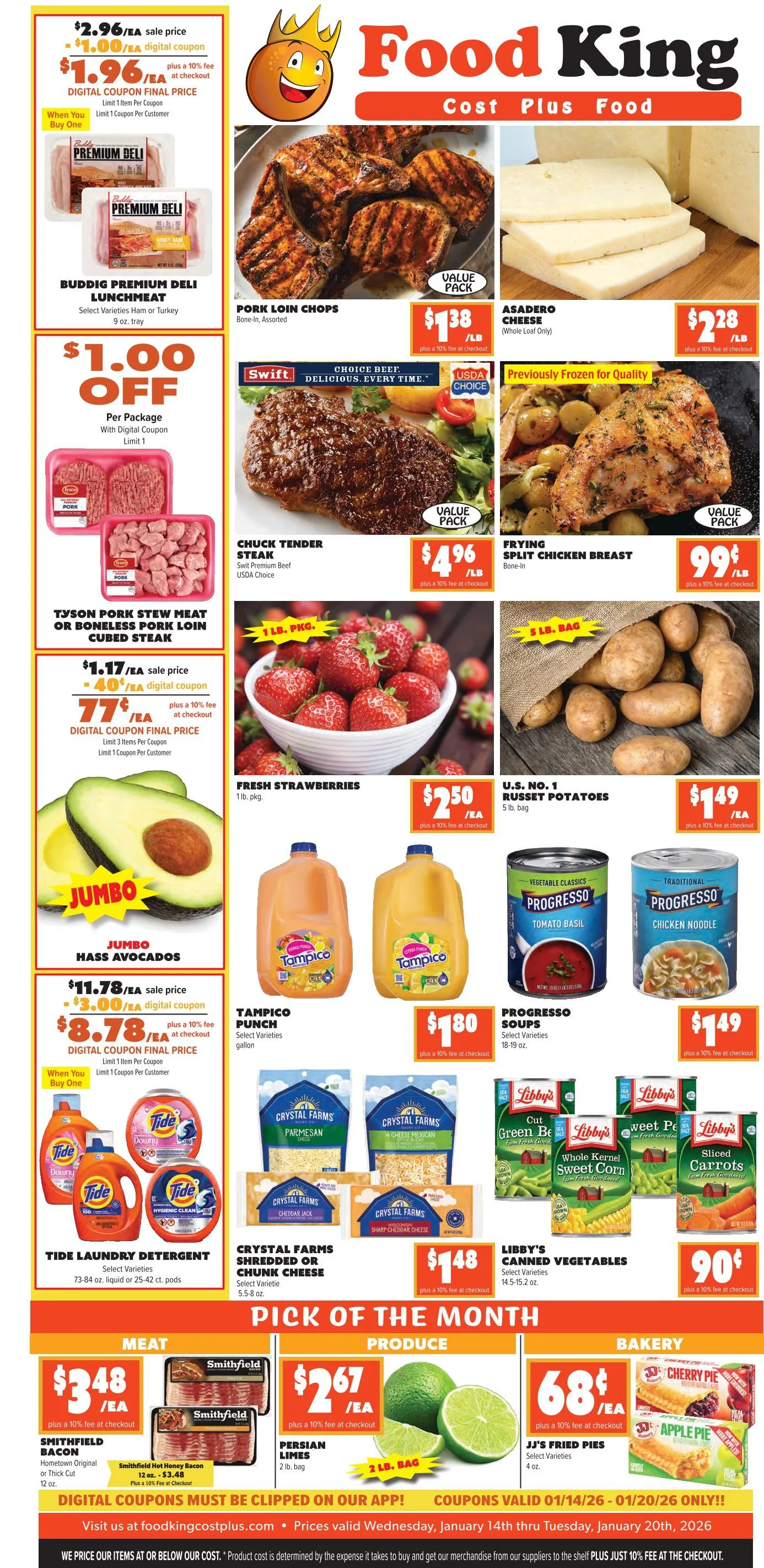 Weekly ad Food King from January 14 to January 20 2026 - Page 1