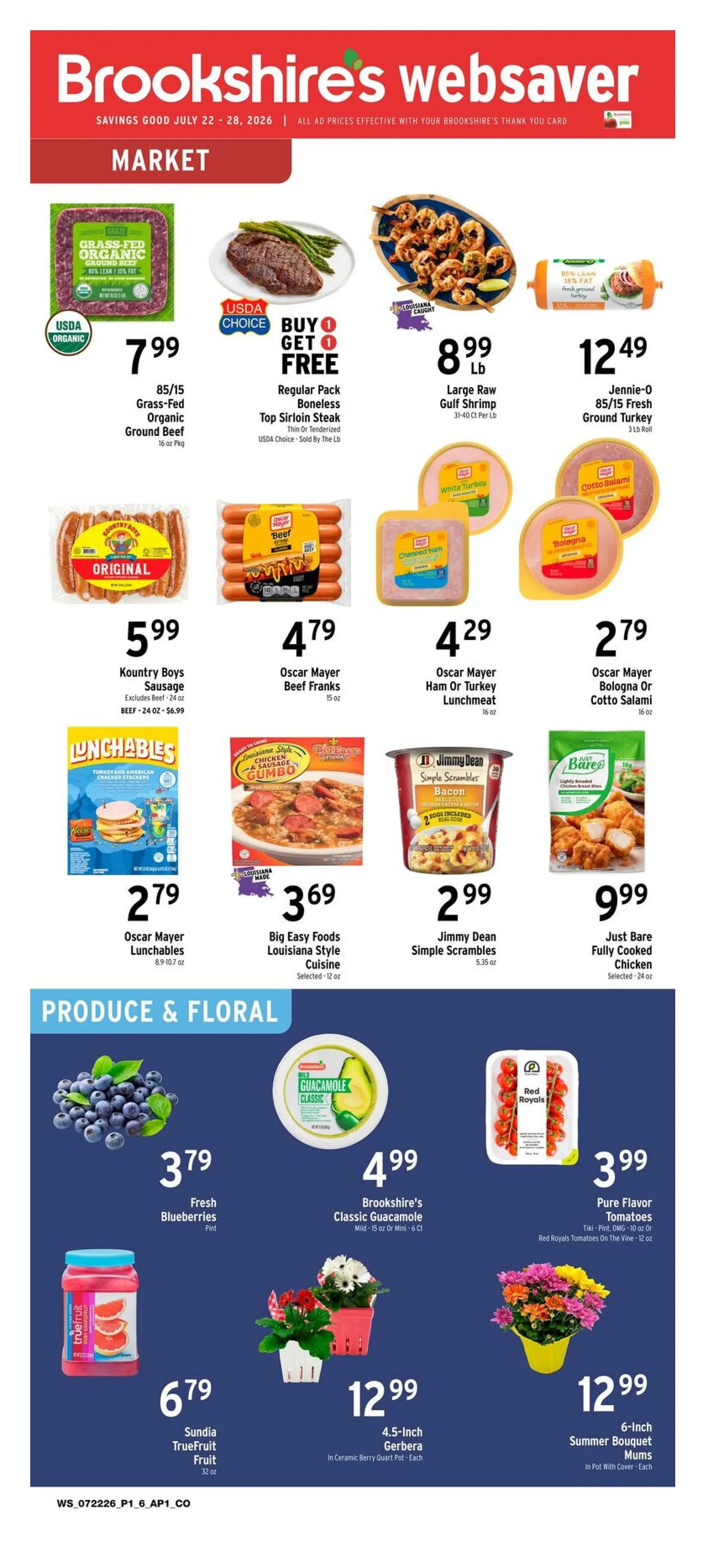 Weekly ad Brookshires Sales from July 22 to July 28 2026 - Page