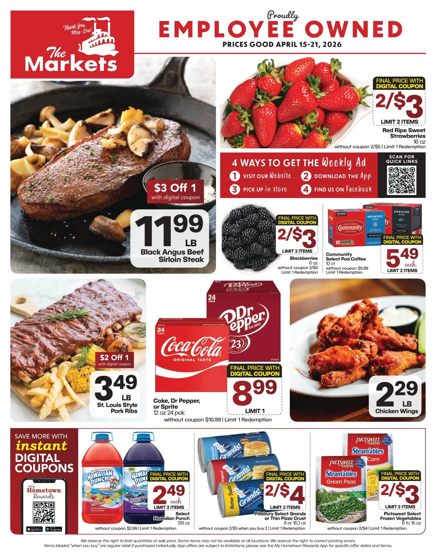 Weekly ad The Markets weekly ads from April 15 to April 21 2026 - Page 1