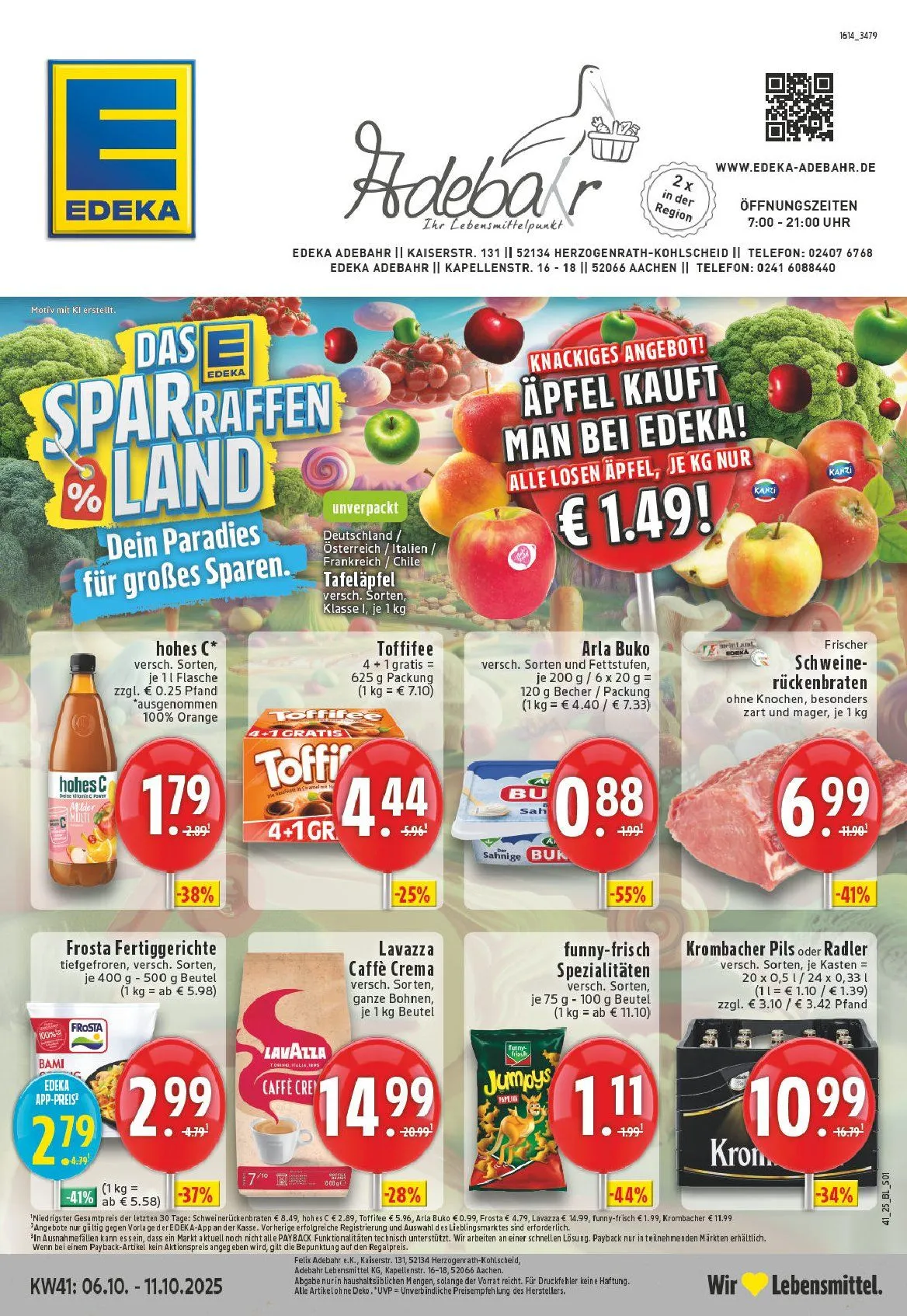 Edeka Prospekte von 5. Oktober bis 10. Oktober 2025 - Prospekt seite 1