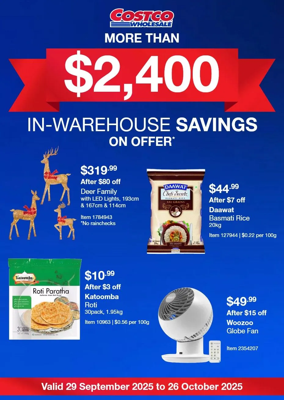 Costco - Catalogue valid from 29 September to 26 October 2025 - page 1