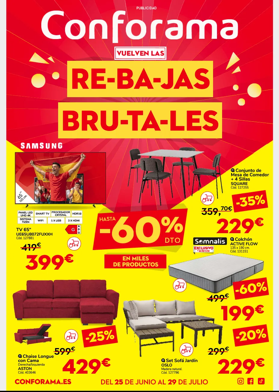Catálogo de  Catálogos de Conforama 25 de junio al 29 de julio 2026 - Página 1