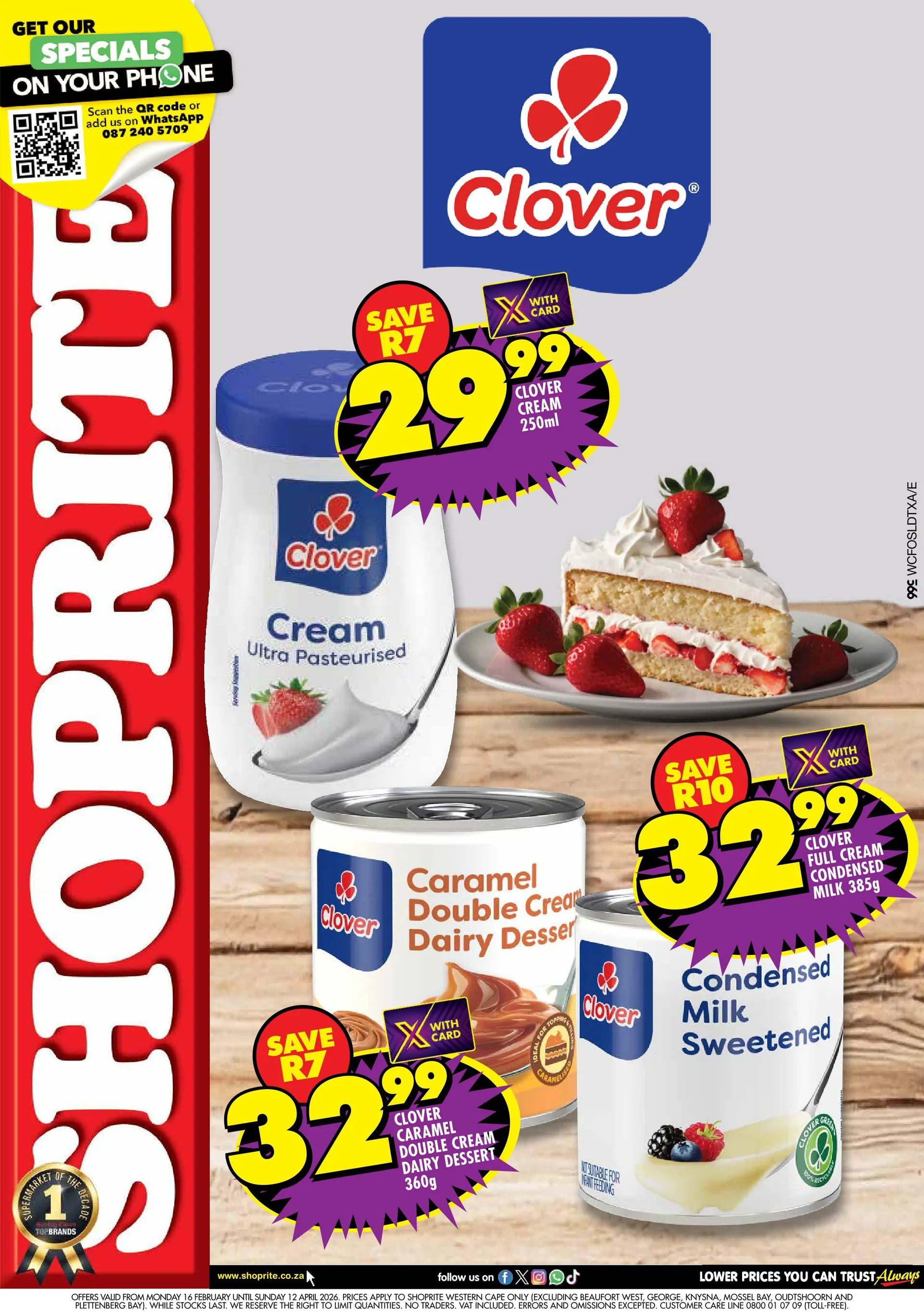 Shoprite Sales - 16 February 12 April 2026