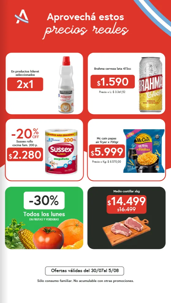 Ofertas de  Ofertas El Abastecedor 30 de julio al 5 de agosto 2026 - Página  del catálogo