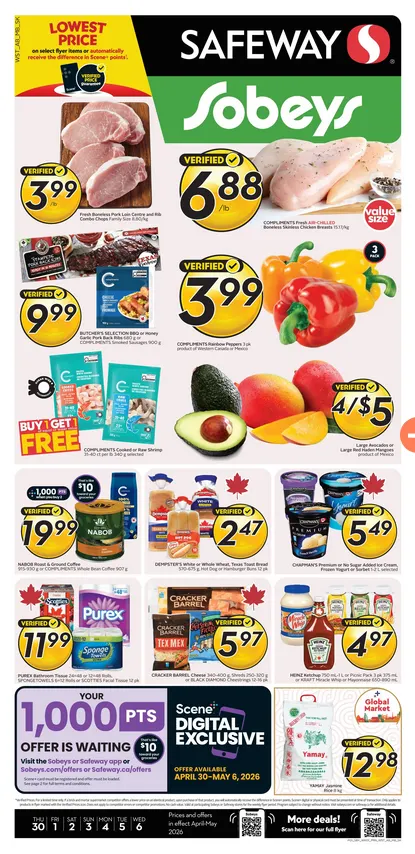 Sobeys Sales from April 30 to May 6 2026 - flyer page 
