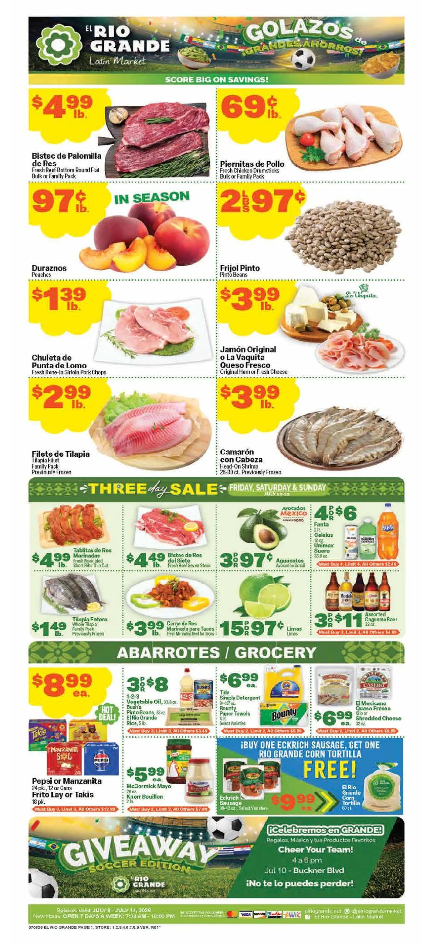 Weekly ad El Rio Grande Sales from July 8 to July 14 2026 - Page 