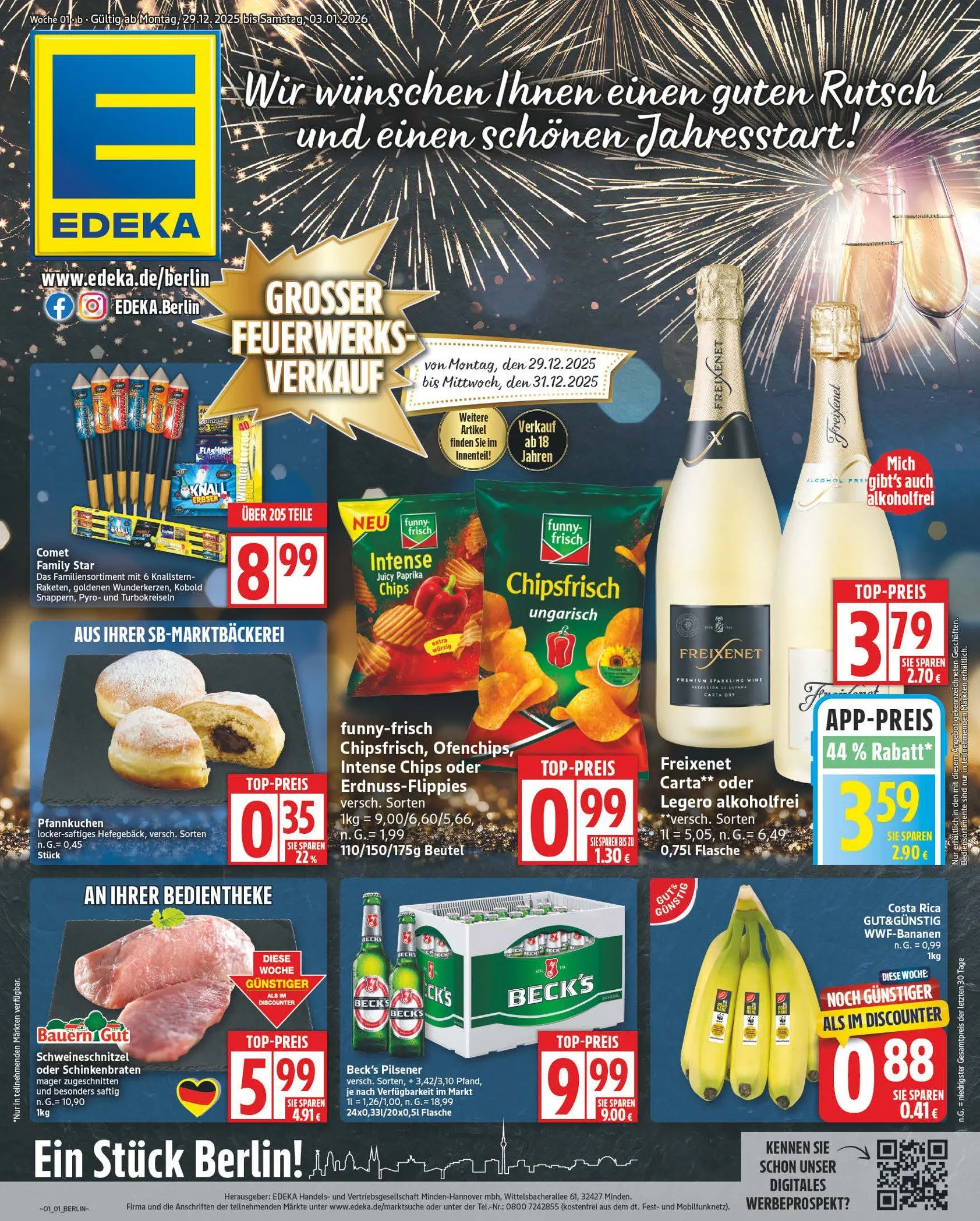 Edeka Angebote von 29. Dezember bis 3. Januar 2026 - Prospekt seite 1