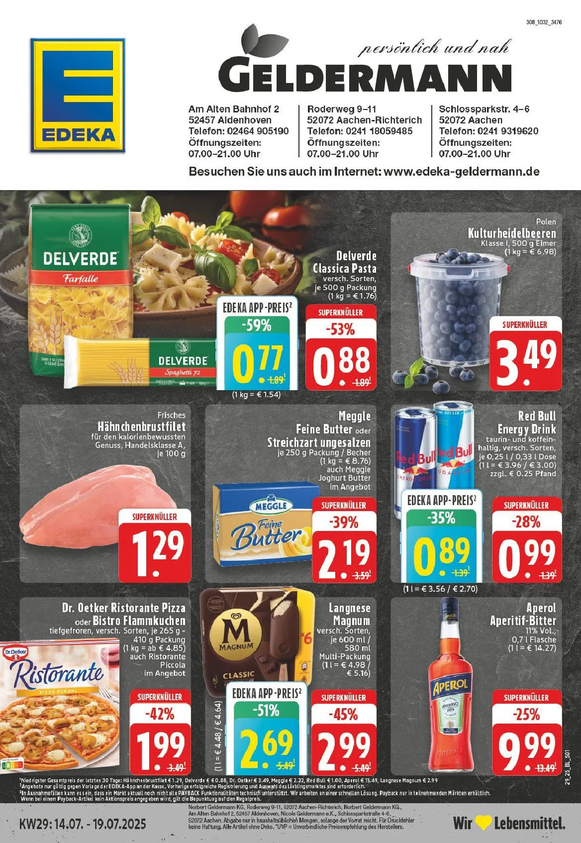 Edeka Prospekte - Aktuelle Angebote von 14. Juli bis 18. Juli 2025 - Prospekt seite 1