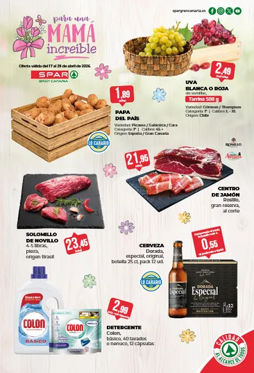 Catálogo de SPAR Gran Canaria Ofertas 17 de abril al 29 de abril 2026 - Página 1