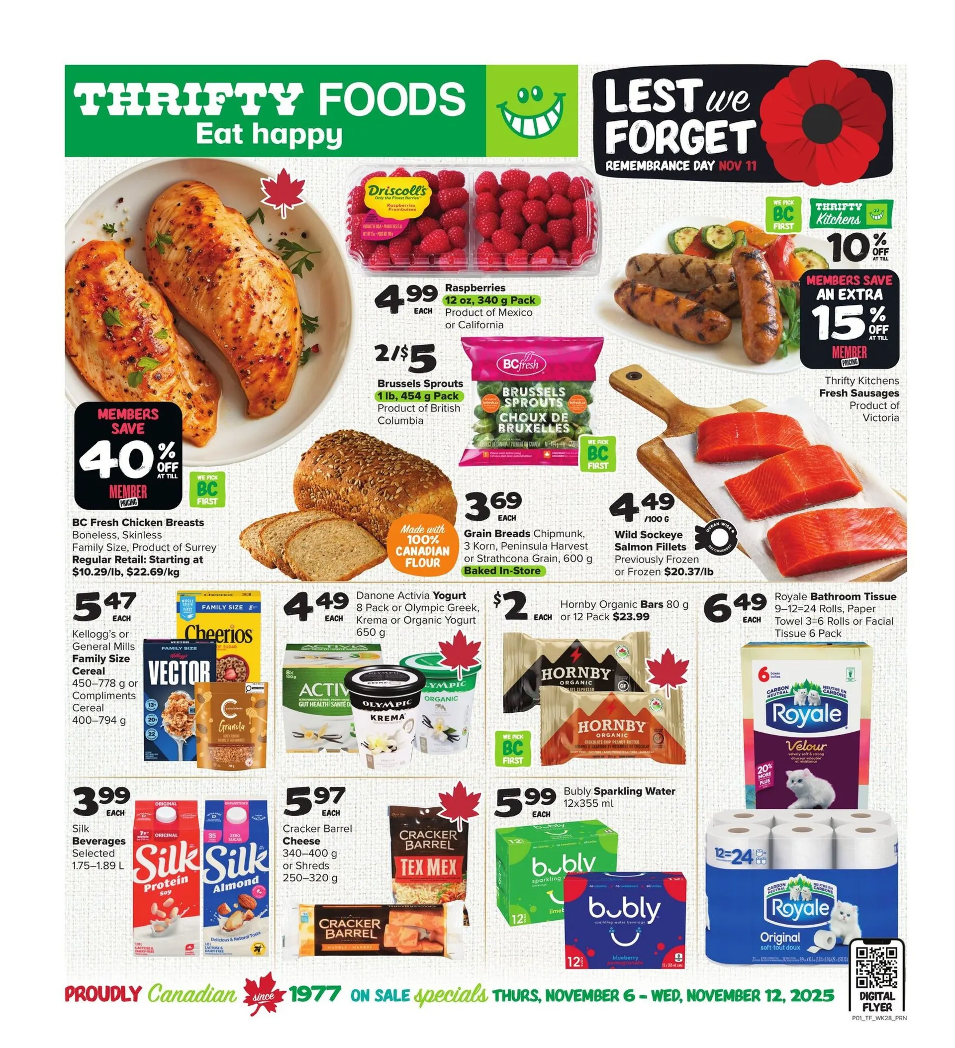 Thrifty Foods Sales from November 6 to November 12 2025 - flyer page 1