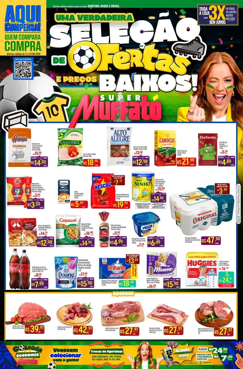 Encarte de Folhetos Super Muffato  17 de junho até 21 de junho 2026 - Pagina 1