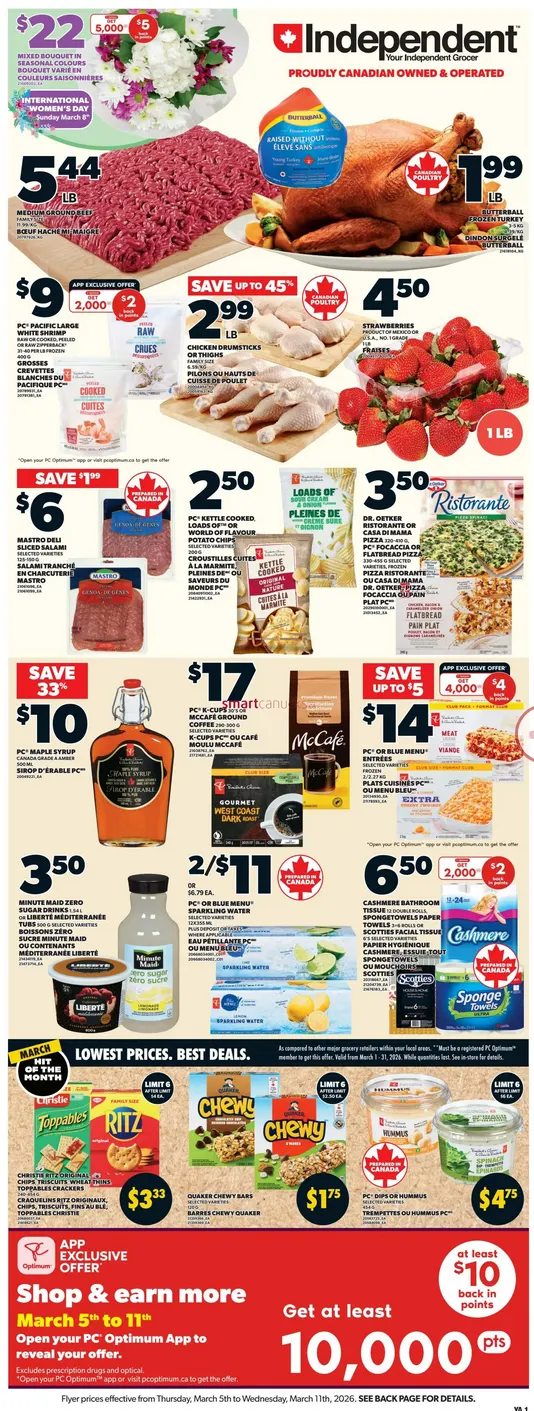 Independent Sales from March 5 to March 11 2026 - flyer page 1