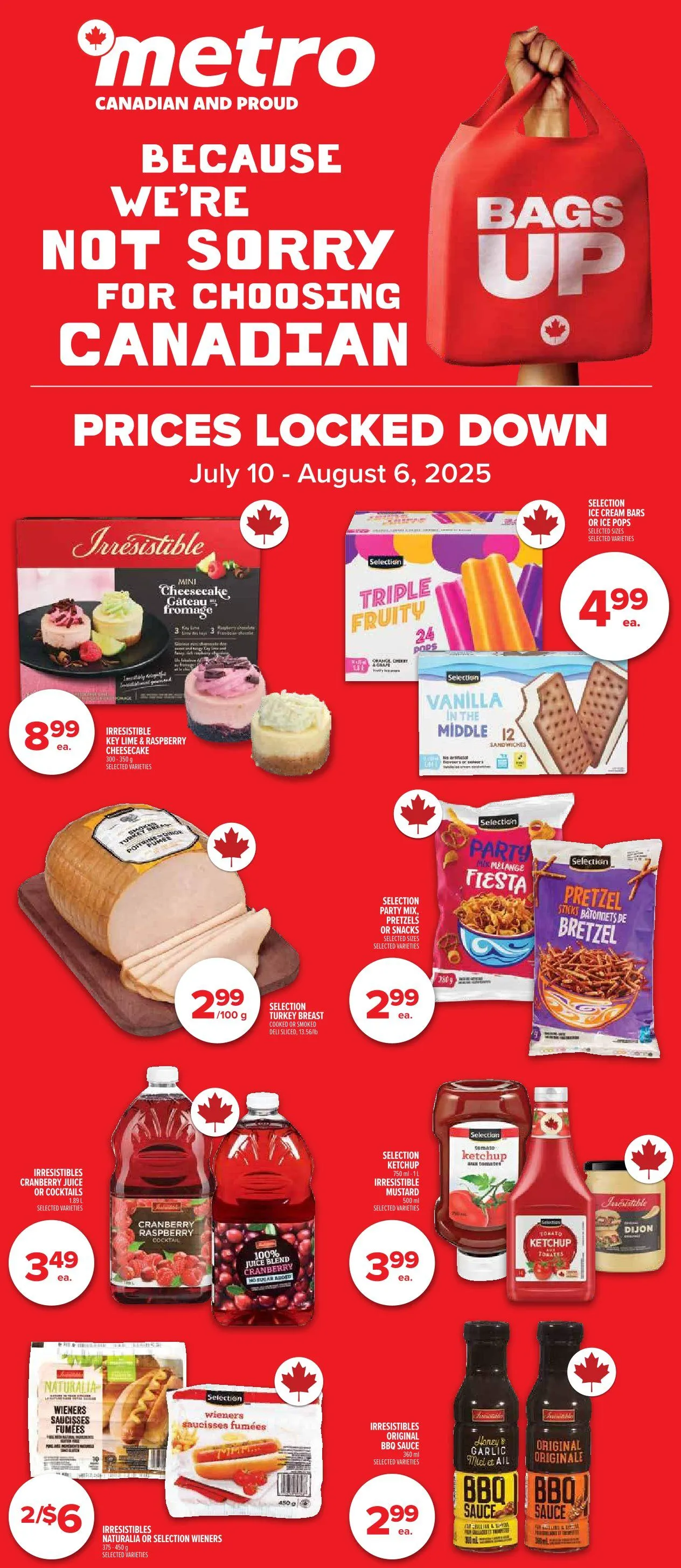 Metro - Weekly brochures from July 10 to August 6 2025 - flyer page 1