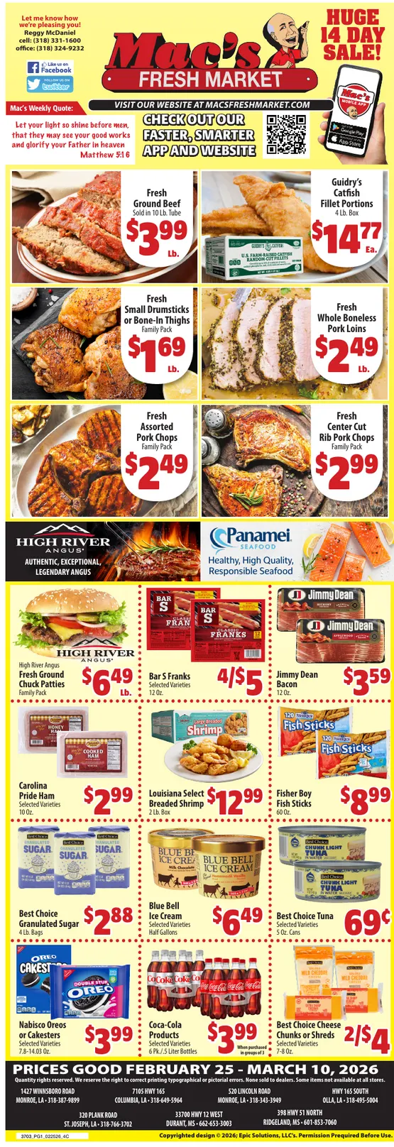 Weekly ad Mac's FreshmMac's Sales from February 25 to March 10 2026 - Page 1