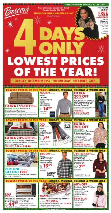 Weekly ad Boscov's Sales from December 18 to December 25 2025 - Page 