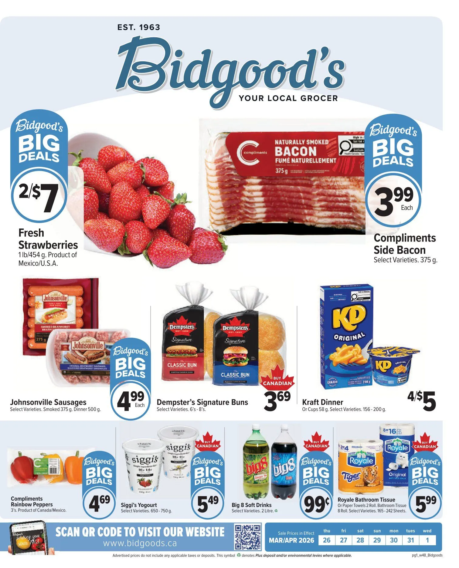 Bidgood's weekly ads from March 26 to April 2 2026 - flyer page 1