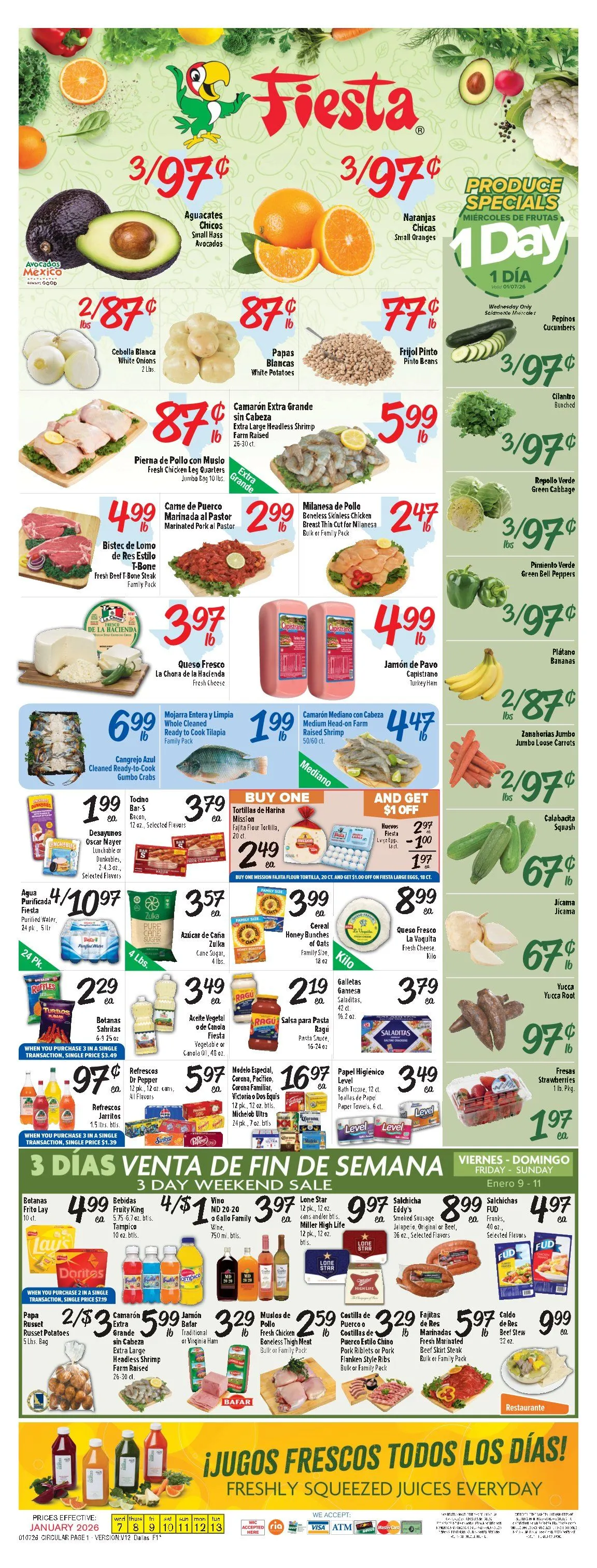 Weekly ad Fiesta Mart Sales from January 7 to January 13 2026 - Page 