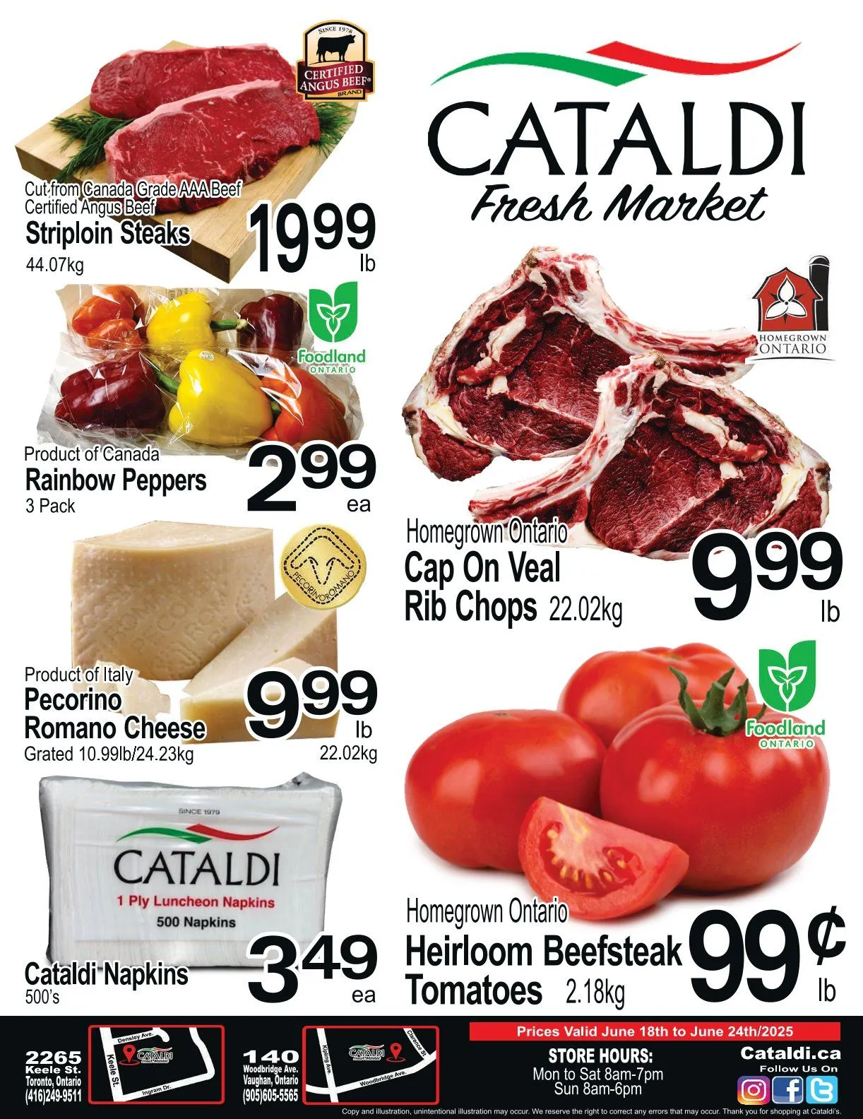 Cataldi Fresh Market Deals from June 18 to June 24 2025 - flyer page