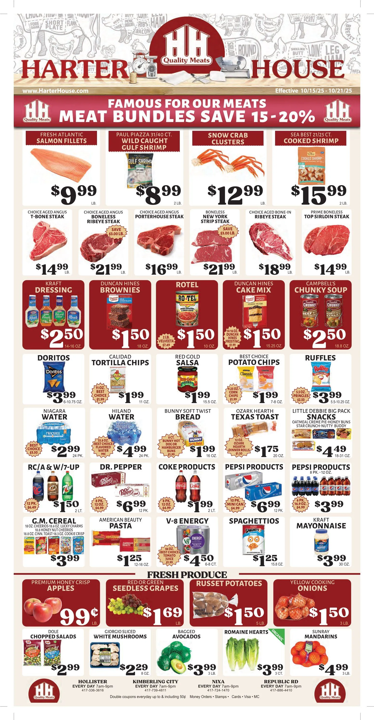 Weekly ad Harter House Sales from October 15 to October 21 2025 - Page 1