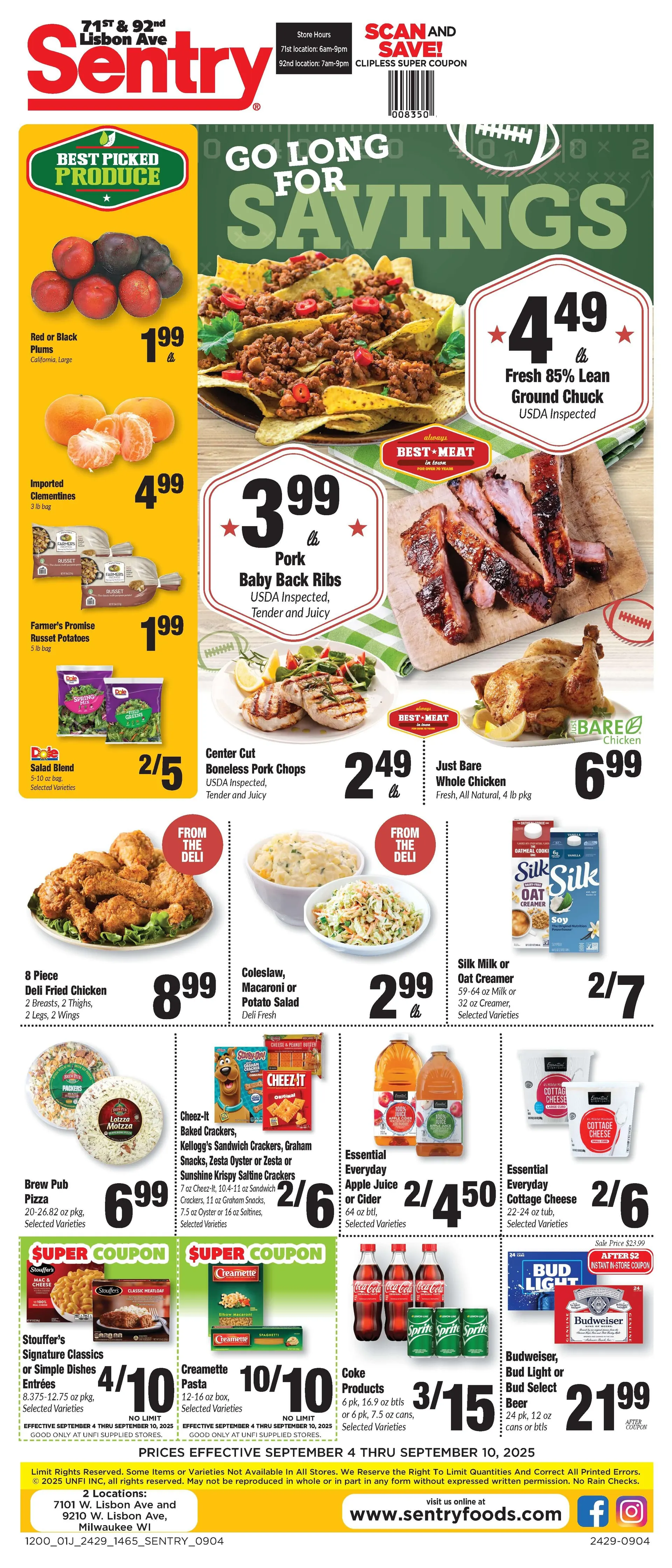 Weekly ad Sentry Foods Sales from September 4 to September 10 2025 - Page 1