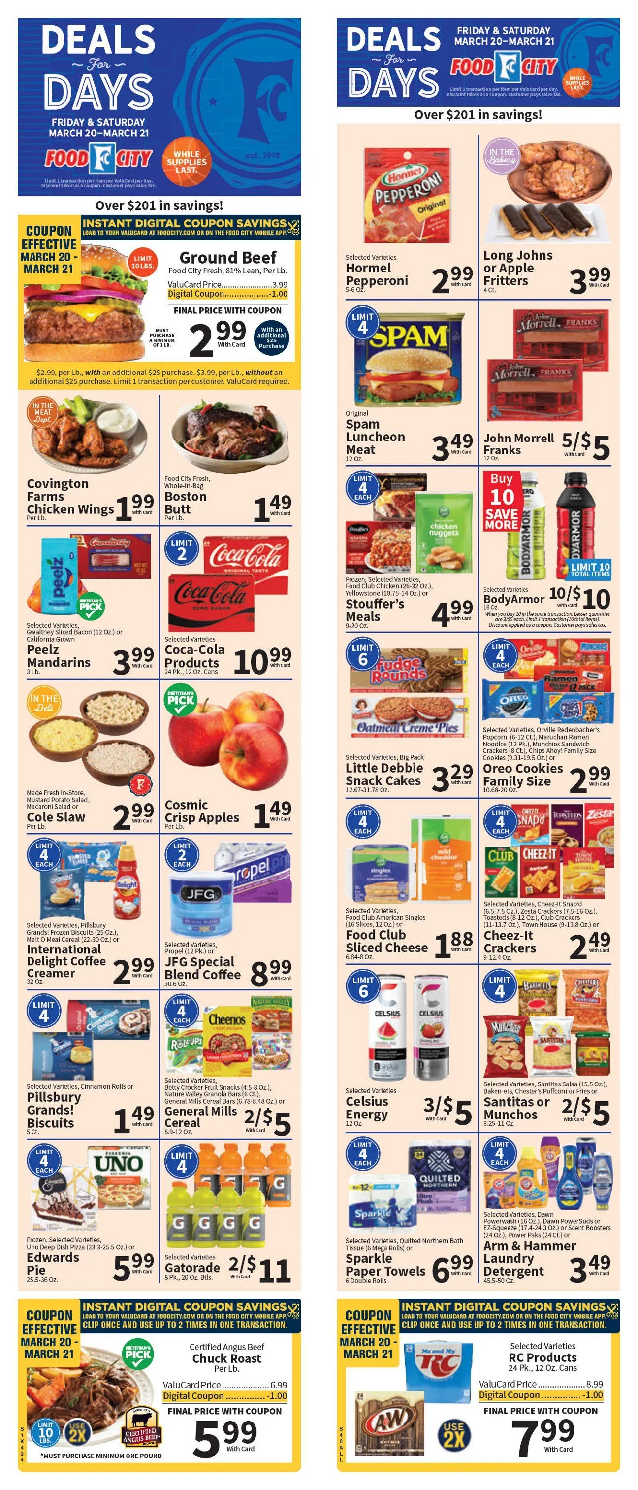 Weekly ad Food City weekly ads from March 20 to March 21 2026 - Page 1