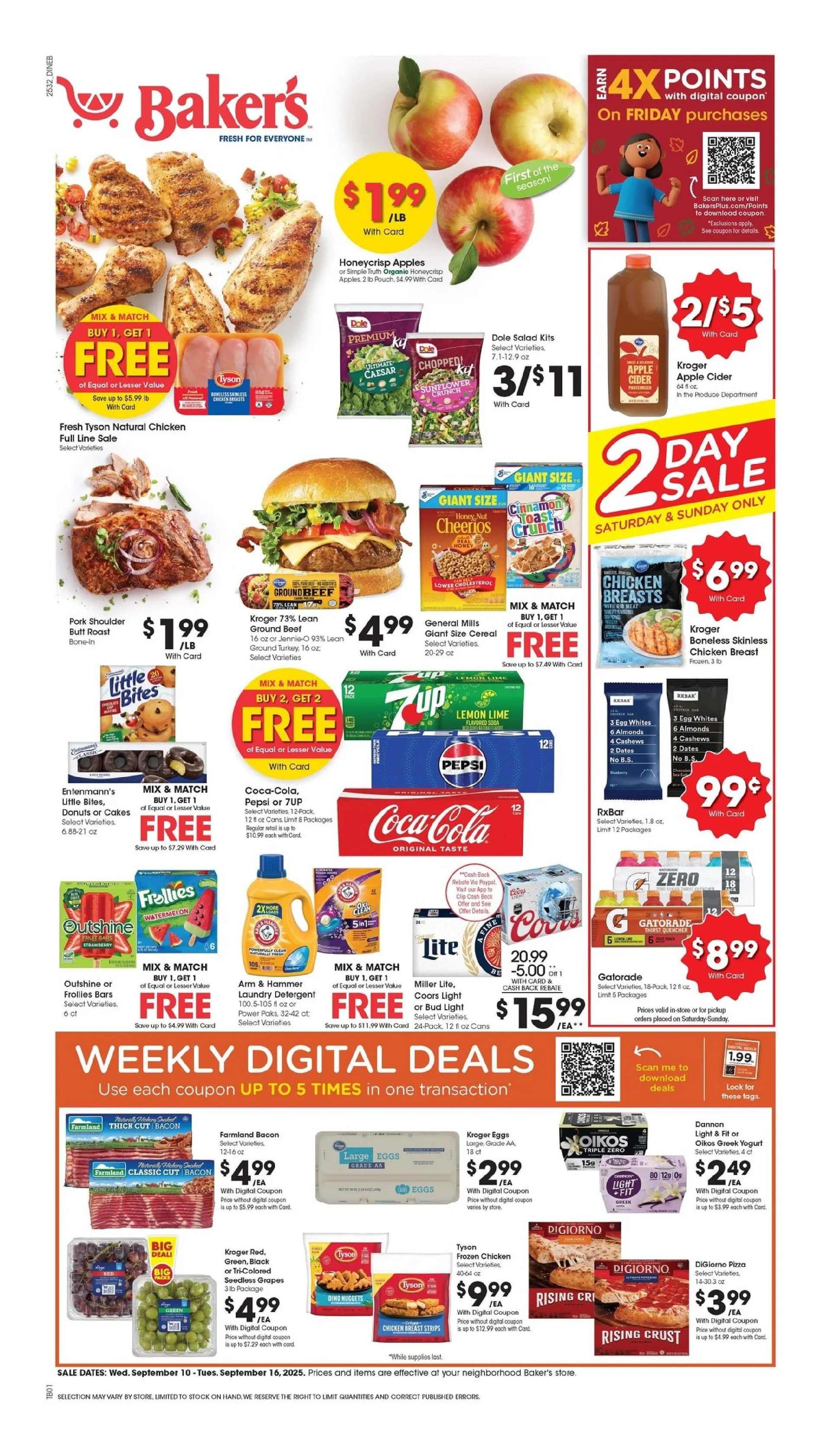 Weekly ad Baker's Sales from September 10 to September 16 2025 - Page 1
