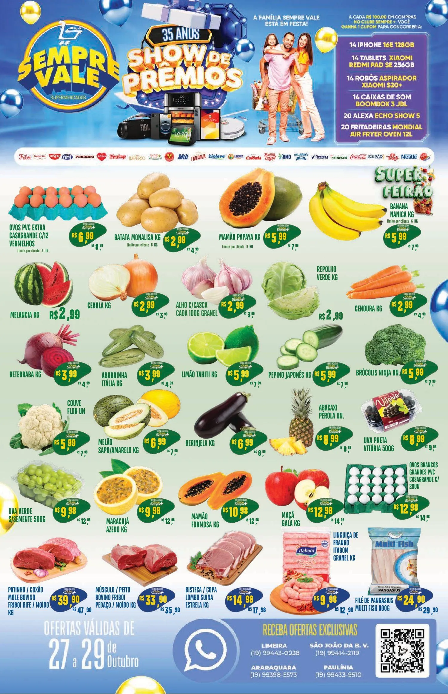 Encarte de Folhetos Sempre Vale Supermercados 27 de outubro até 29 de outubro 2025 - Pagina