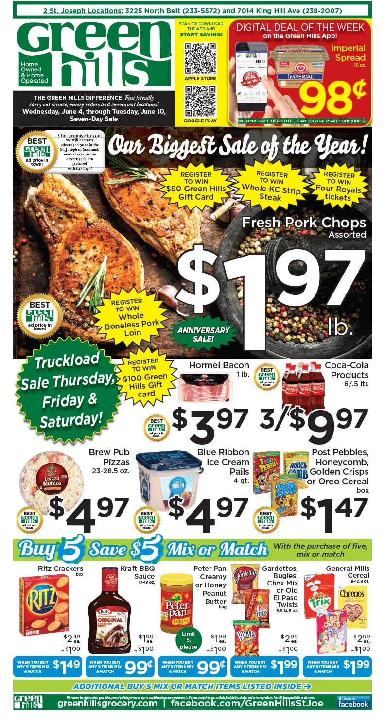 Weekly ad Green Hills Grocery Sales from June 4 to June 10 2025 - Page 1