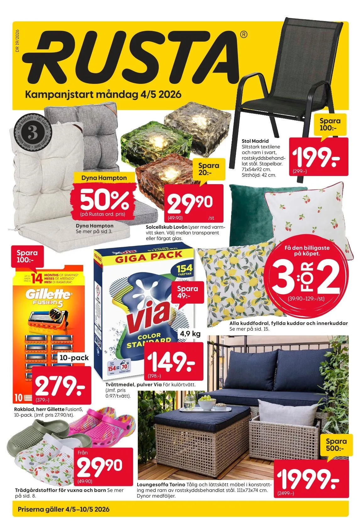 Senaste Rusta erbjudanden från 4 maj till 10 maj 2026 - Reklamblad sidor 1