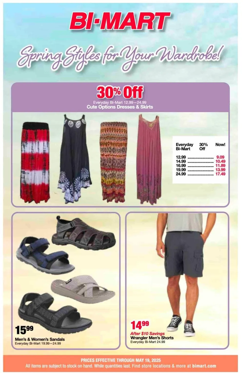 Weekly ad Bi - Mart Sales from April 29 to May 19 2025 - Page