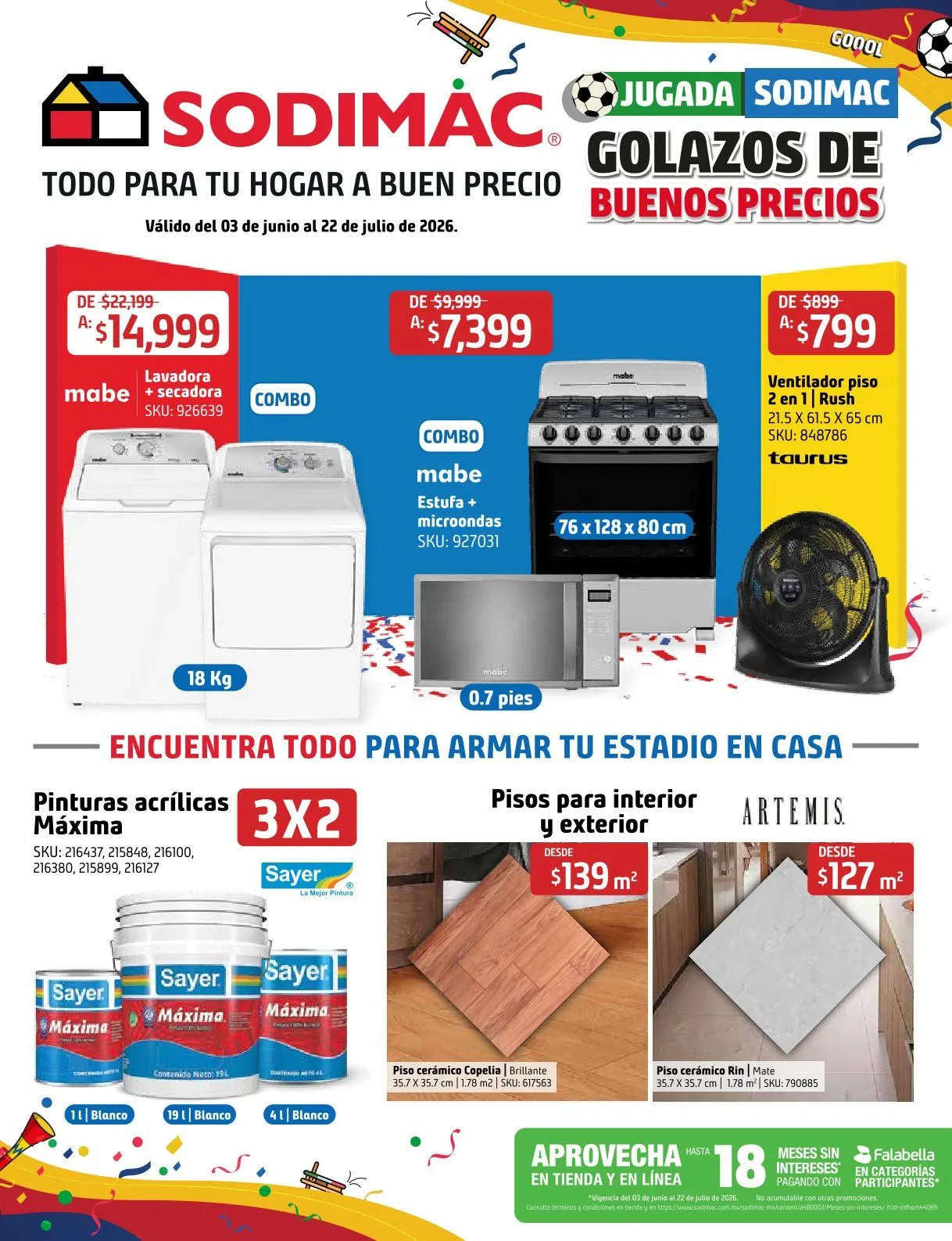 Catálogo de Sodimac Ofertas 3 de junio al 22 de junio 2026 - Pagina 1