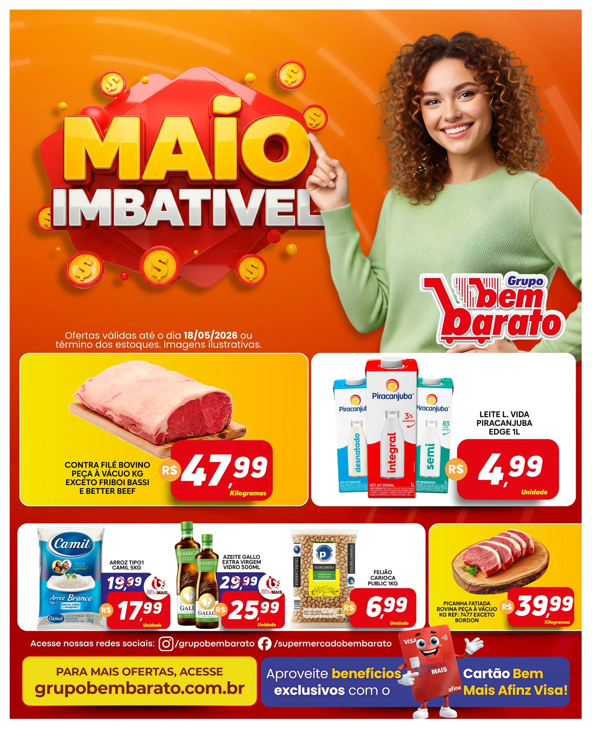 Encarte de Folhetos Bem Barato  12 de maio até 18 de maio 2026 - Pagina 1