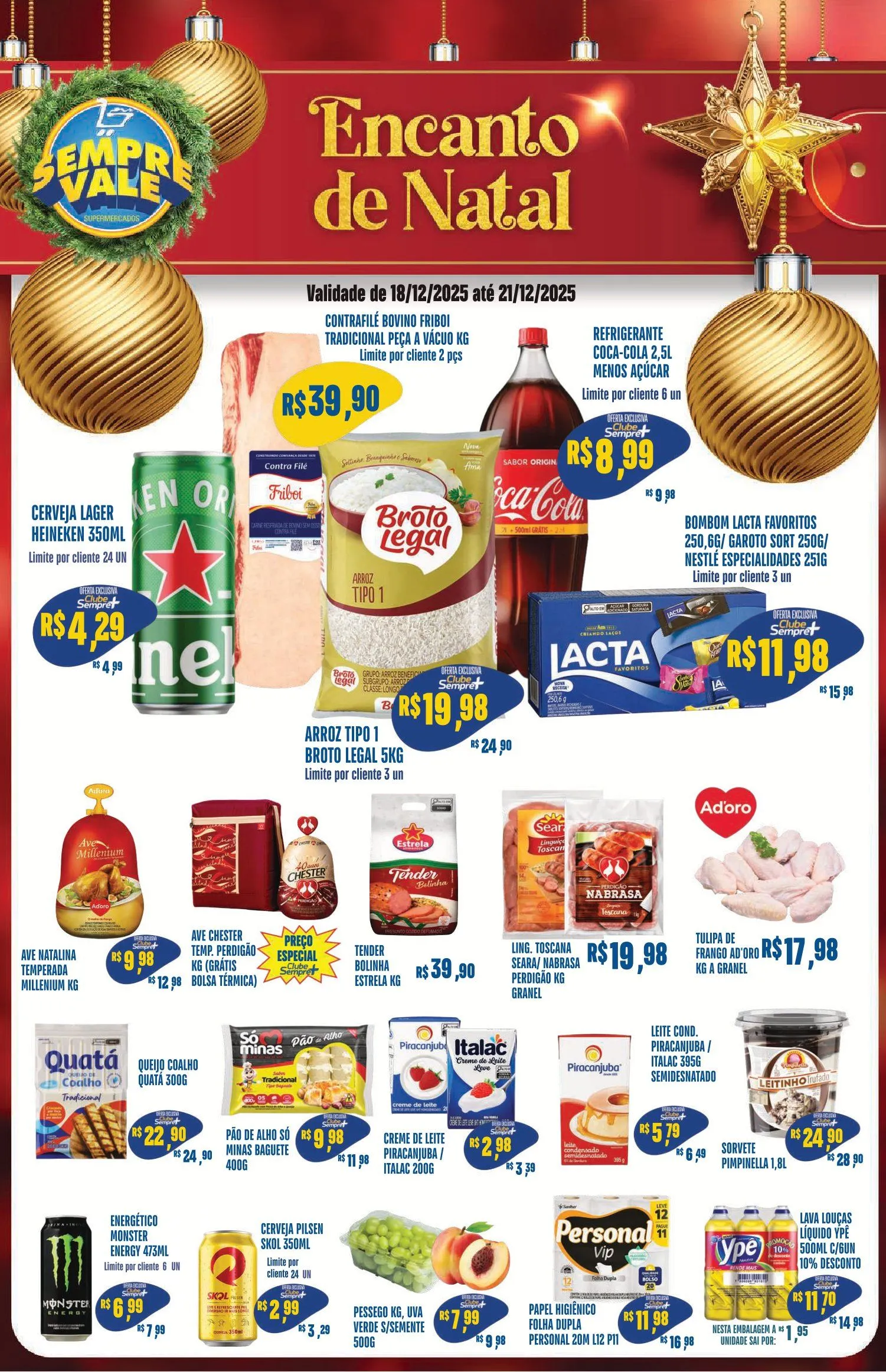 Encarte de Sempre Vale Supermercados Ofertas 18 de dezembro até 21 de dezembro 2025 - Pagina 1