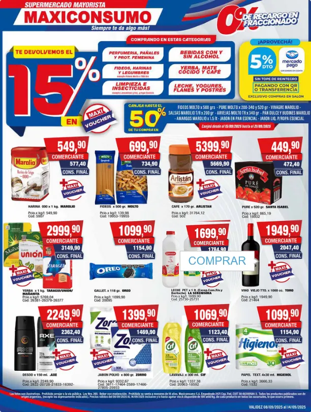 Ofertas de  Ofertas Maxiconsumo 8 de septiembre al 15 de septiembre 2025 - Página  del catálogo