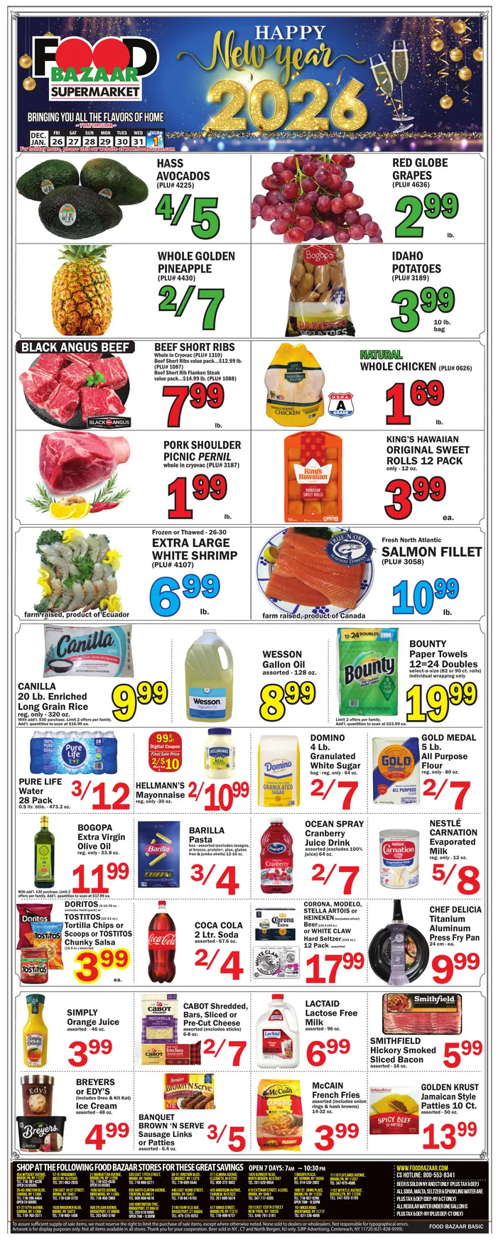 Weekly ad  Food Bazaar Sales from December 26 to January 1 2026 - Page 