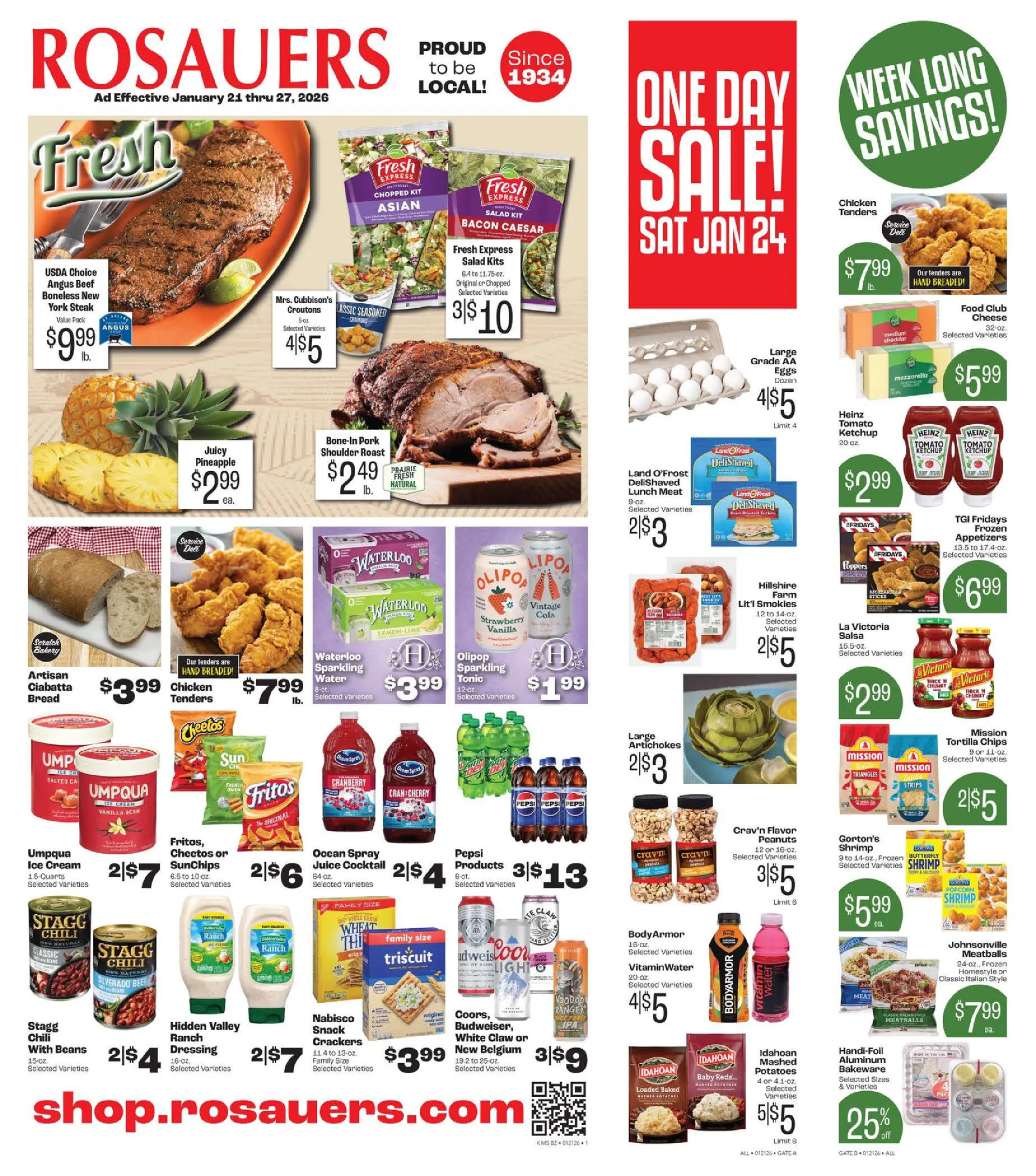 Weekly ad Rosauers Sales from January 21 to January 27 2026 - Page 1