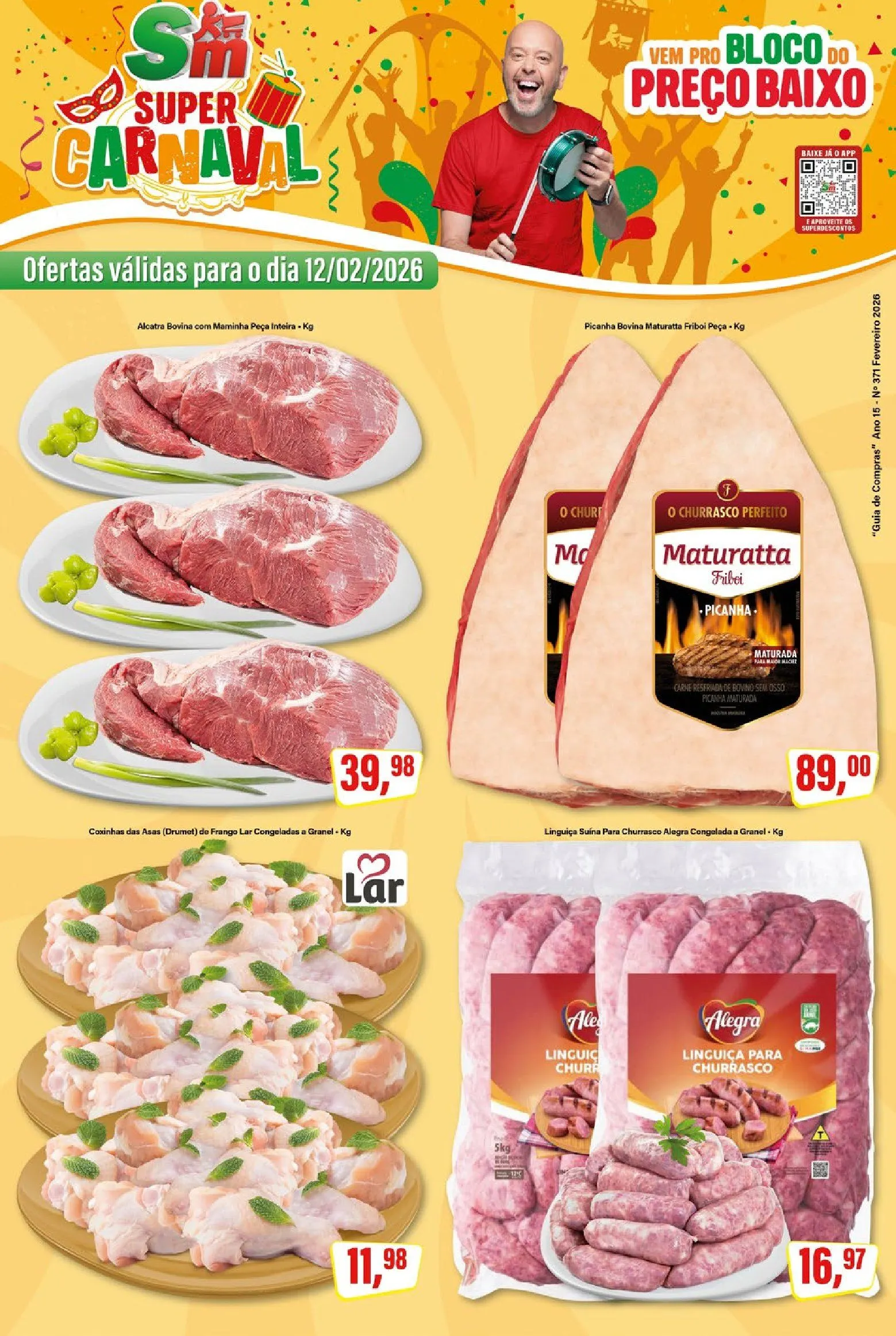 Encarte de Folhetos Rede Supermarket 12 de fevereiro até 12 de fevereiro 2026 - Pagina 