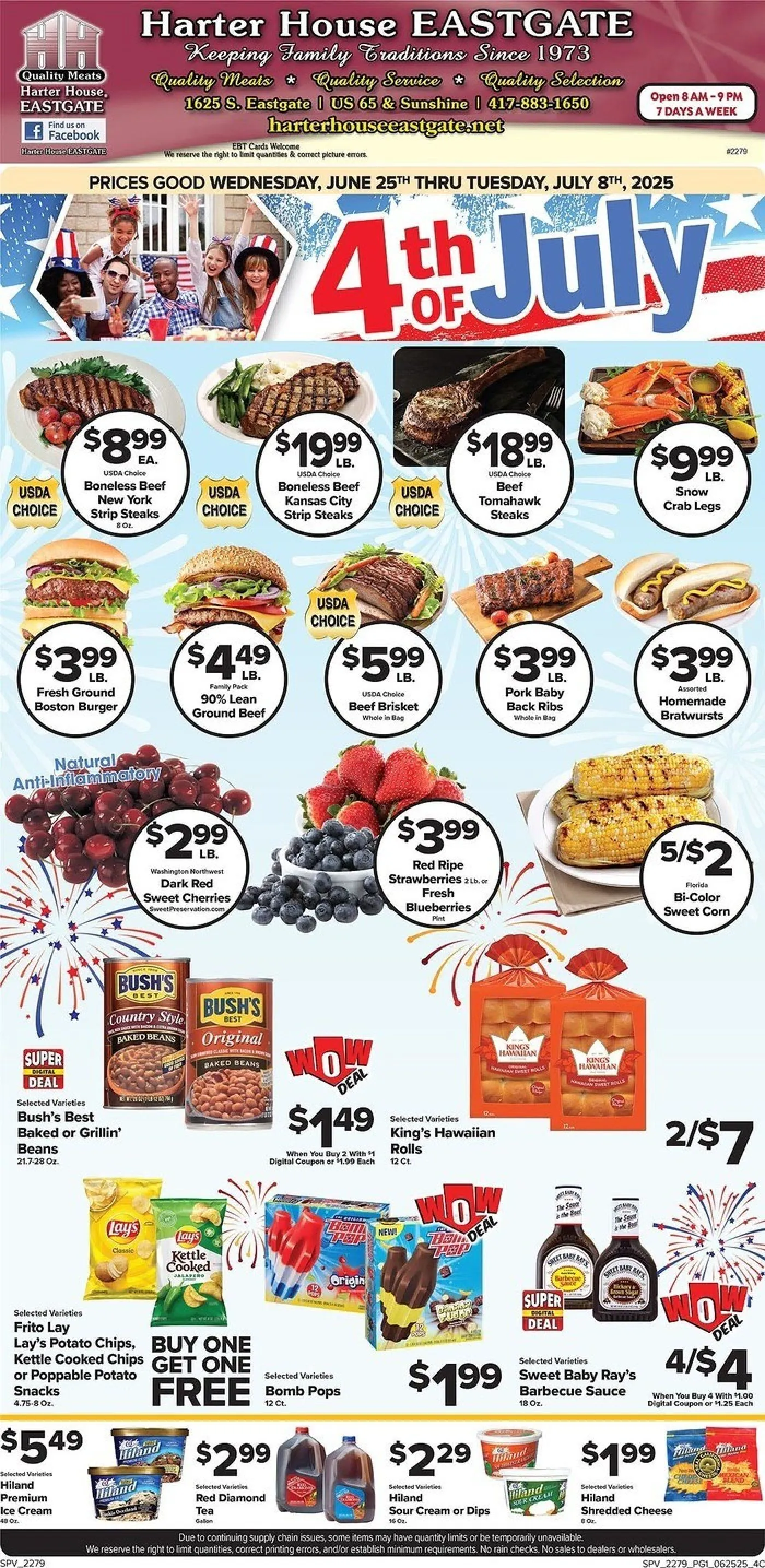 Weekly ad Harter House weekly ads from June 25 to July 8 2025 - Page 1