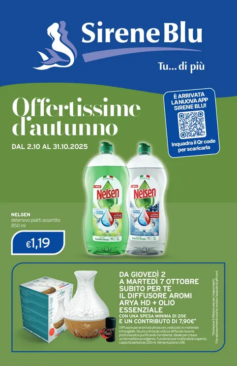 Volantino Sirene Blu da 2 ottobre a 31 ottobre di 2025 - Pagina del volantino 1