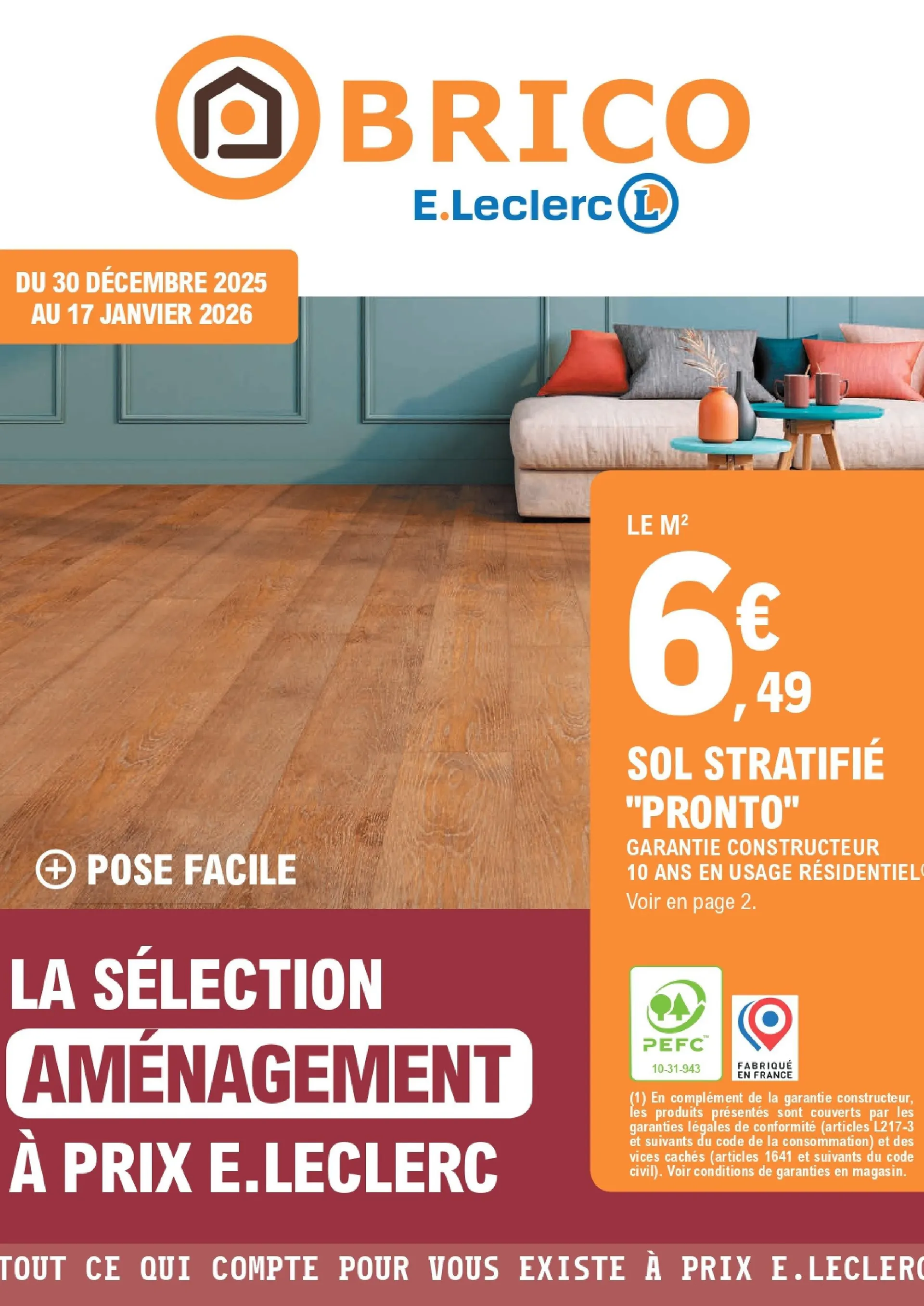 E.Leclerc Brico Catalogue du 30 décembre au 17 janvier 2026 - Catalogue page 1