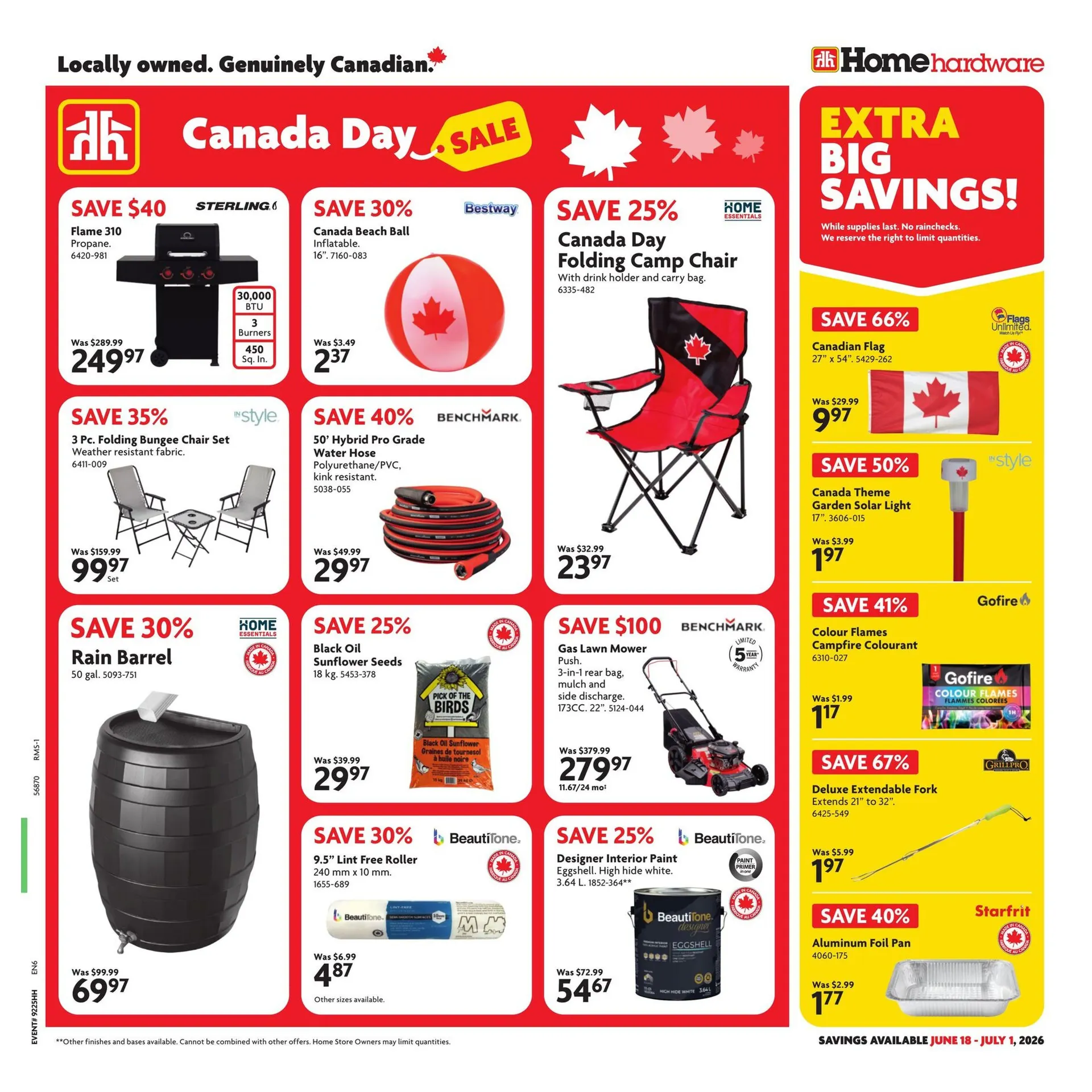 Home Hardware Sales from June 18 to July 1 2026 - flyer page